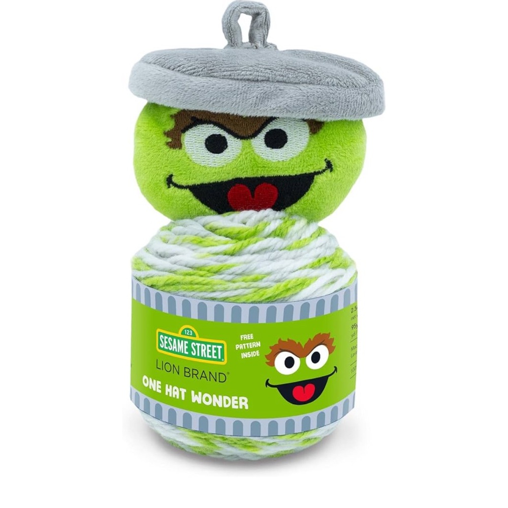 Sesame Street Oscar One Hat Wonder yarn